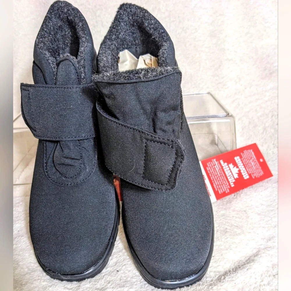 Women's Canadian Toe Warmers ACTIVE Black Winter Boot Waterproof | Size‎ 7.5